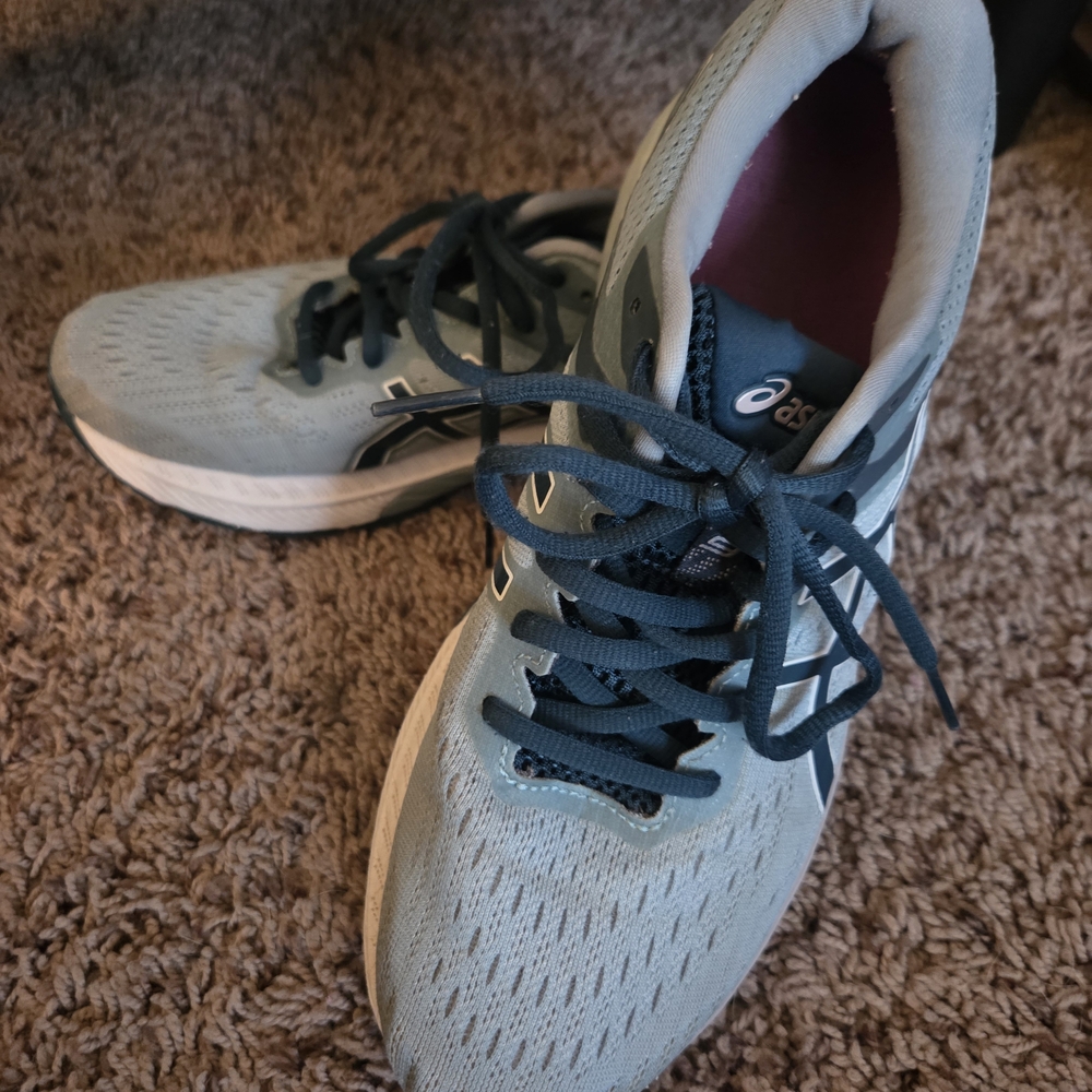 Asics Light Blue Running Shoes